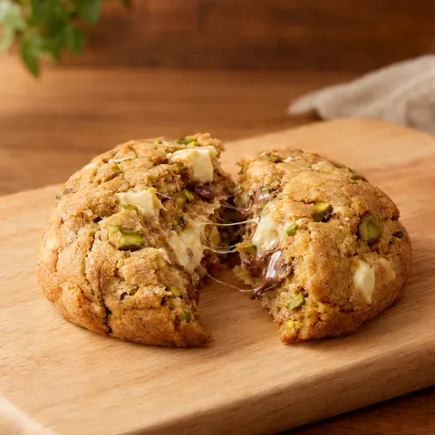 Galleta horneada estilo Nueva York Pistacho — ¡Qué Cookies! Manizales